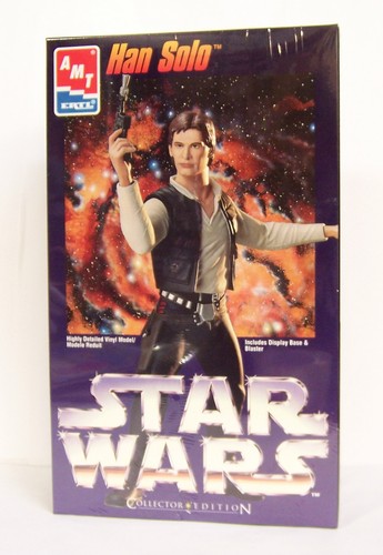 AMT Ertl 1/6 scale Star Wars Han Solo Collector Edition Vinyl Model Kit Blaster - Bild 2 von 6