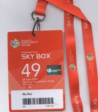 Orig.VIP Ticket   World Cup Germany 2006    GERMANY - SWEDEN 1/8 FINAL  match 49
