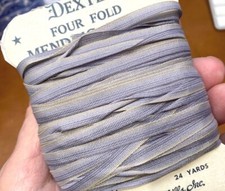 embroidery trim flower 3/16" ribbon lavender ombre 1yd made in France