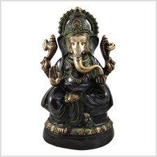 Ganesha XXL Messing antik Stil 52cm 14kg Hinduismus Shiva Krishna Rama Hanuman