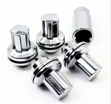  Set Of 4 Chrome OE Style Wheel Locks 14x1.5 Toyota Tundra Landcruiser Sequoia 