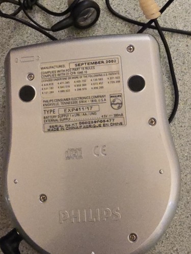Philips Pocket Expanium EXP401/17 Lettore CD da tavolo personale mini MP3 (D66) funzionante - Foto 10 di 13