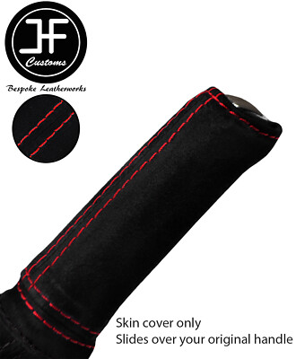 Greb 2 Pezzi Coprivolante In Pelle Scamosciata Per Alfa Romeo - Segmentato, Antiscivolo, Traspirante, Nero (A-Black) - 4