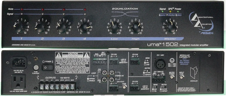 PEAVEY UMA 1052 Integrated Modular Amplifier - Image 3 of 4