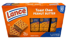 Lance Toast Chee Peanut Butter Sandwich Crackers 15.1 oz