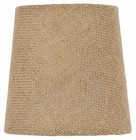 5 Inch Set of 2 Burlap Drum Chandelier Shade English Barrel Natural Burlap