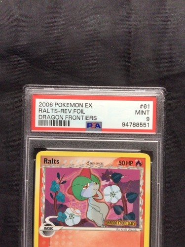 Pokemon Cards: EX Dragon Frontiers Reverse Holo: Ralts 61/101: PSA 9 - Picture 3 of 6
