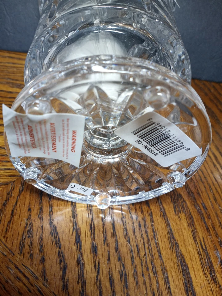 Crystal Candle Holder Hurricane 7.5'' By Fifth Avenue - Image 3 of 4