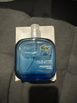 Lacoste  Eau De Lacoste Bleu L.12.12 Powerful Intense for Men EDT 3.3 oz 100 ml