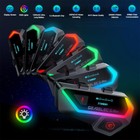6 Riders Motorcycle Intercom 2000m Bluetooth5.2 Helmet Headset HiFi Music Fm Led