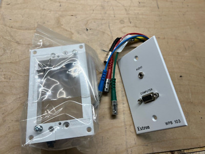 Extron WPB103 white Einbaupanel, vga und 3,5mm Klinke #1453_w