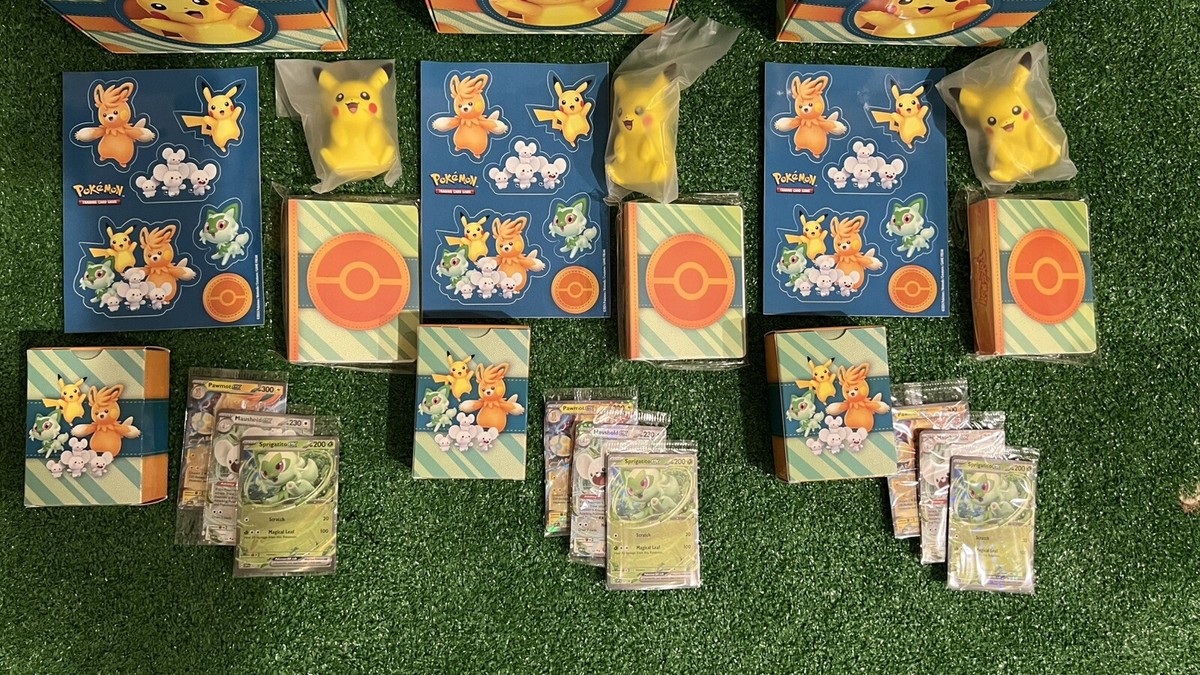 3x Pokemon TCG Paldea Adventure Chest Collectible Box NO PACKS NO PIKACHU  PROMO | eBay