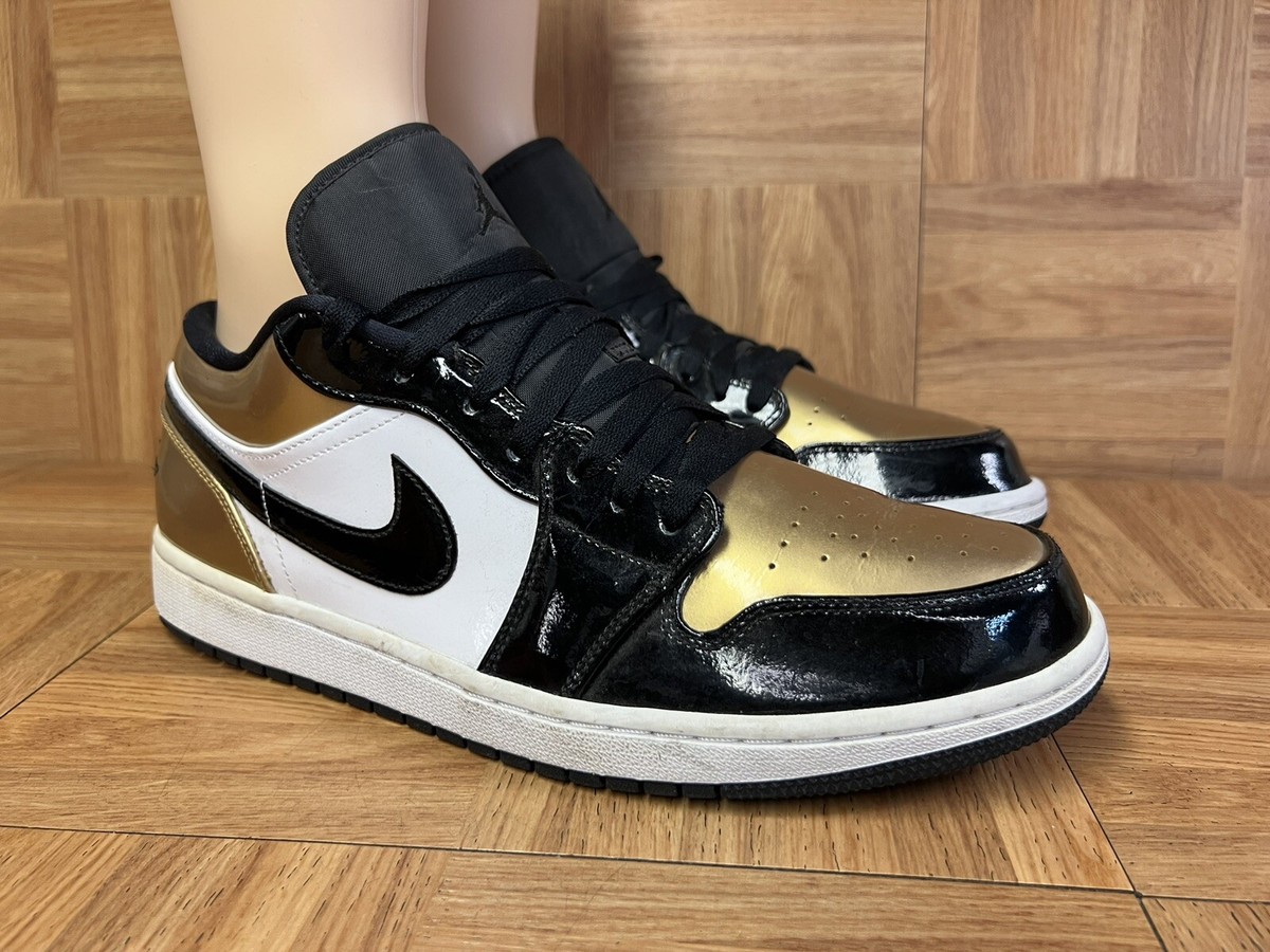 RARE🔥 Size 12 - Nike Air Jordan 1 Low Gold Toe CQ9447-700