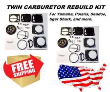 Sea Doo SPX XP HX GSX GTX GTS 657 717 720 787 800 Dual Carburetor Rebuild Kit 