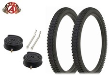 ALTA PERFORMANCE BICYCLE 24 X 2.35 BLACK TIRES MOUNTAIN ROUGH KNOBBY 6pc SET.