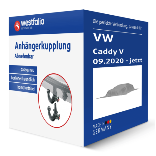 Attelage de remorque Westfalia amovible pour VW Caddy V attelage - Photo 1/6