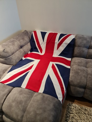 5x3ft Union Flag Jack MoD premium sewn woven flag brass eyelets UK cotton blend - Picture 3 of 4