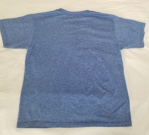 Boys Captain America Logo T-shirt Size Medium Blue Red Marvel S/S - Picture 7 of 7