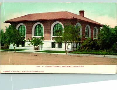 Berkeley CA Public Library Postcard Unused (35222)