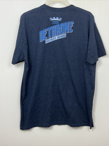 Dethrone Royalty Kings Aren't Born In Castles Heathered Blue T-Shirt Mens XL EUC - Picture 12 of 15