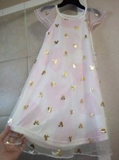 Disney Junior Girls Minnie Mouse Toddler Gown Size 4T - Flame Resistant