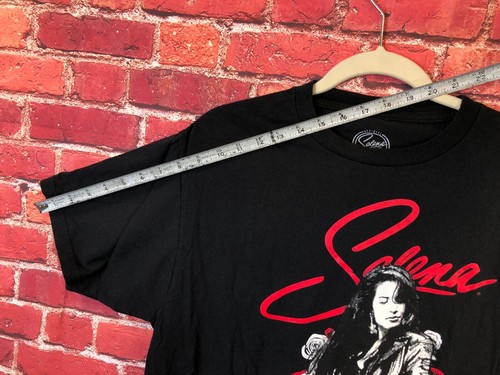 Vintage PAIR SELENA QUINTANILLA T-SHIRTS ROSES & PENTAGRAM SLAYER Cotton Size L - Picture 8 of 12