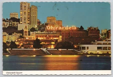 Postcard San Francisco CA Ghiradelli Square c1972 Continental 4x6 Vtg