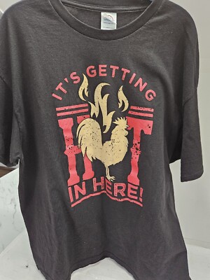 Funny Chicken Shirt Its Getting Hot In Here! Delta Pro Weight Size XL