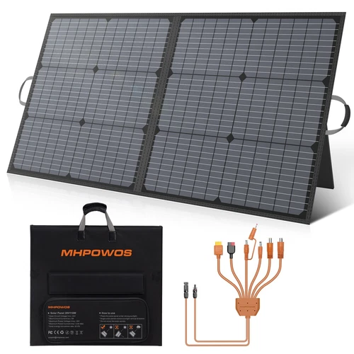 MHPOWOS 110 watt Solar Panel Foldable for Ecoflow RIVER 3 Portable Power Station