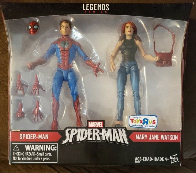 marvel legends spiderman and mary jane 2 pack
