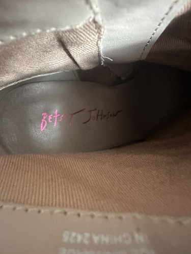 Betsey Johnson Kaydence Stiefeletten mit Schmucksteinen Größe 6 klobiger Blockabsatz Glitzer schick - Bild 11 von 12