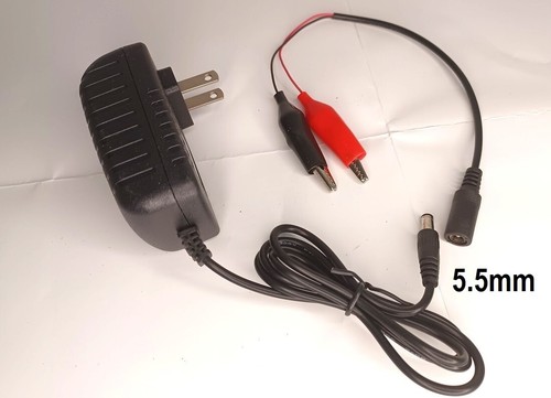 3V DC 2A Wall Adapter Regulated Power Supply with Alligator Test Clips, New. - 第 1/3 張圖片