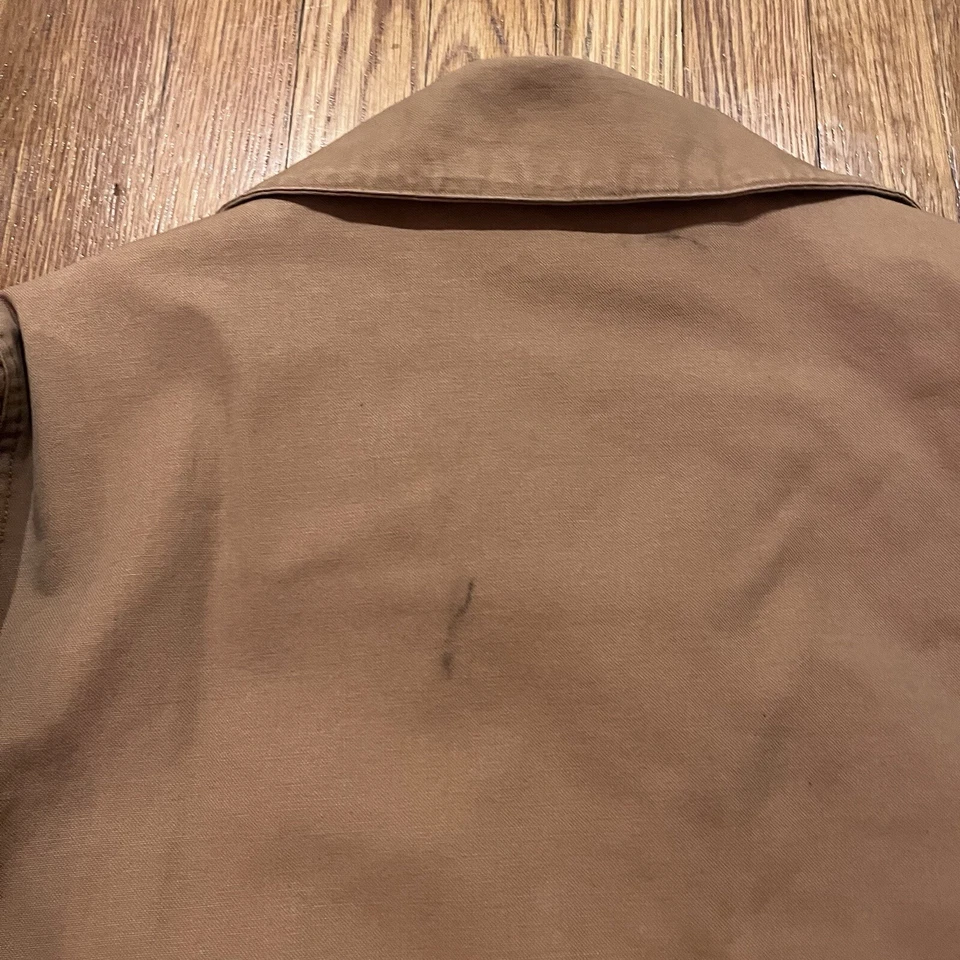 Chaqueta Billabong De Colección Para Hombre Caqui Camionero Utilitario Trabajo Talla Mediana Foto 4 de 4