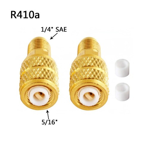 2x R32 R410a Kältemittel Klima Befüllung Adapter F 5/16 M1/4 SAE Klimaanlagen - Bild 8 von 24