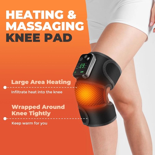 2PCS Heated Vibration Knee Joint Brace Wrap for Shoulder Elbow Knee Massager - Picture 5 of 19