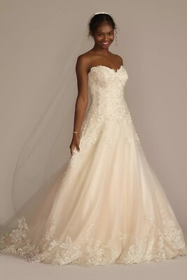 Davids Bridal Wedding Dress vintage rose sz 4P | eBay Davids Bridal Wedding Dress vintage rose sz 4P | eBay