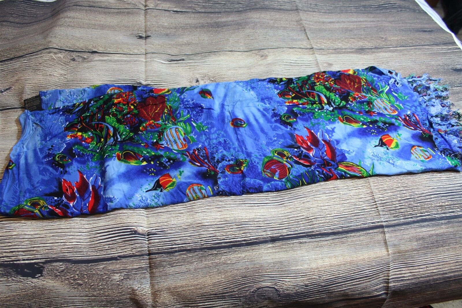 InGear tropical fish print sarong beach wrap swim cover