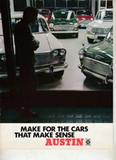 1968 AUSTIN Range BMC UK 12p Brochure MINI COOPER S 1800 1100 1300 A60 3 LITRE