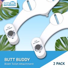 In My Bathroom Butt Buddy x 2 - Fresh Water Bidet Toilet Attachment 2 Pack