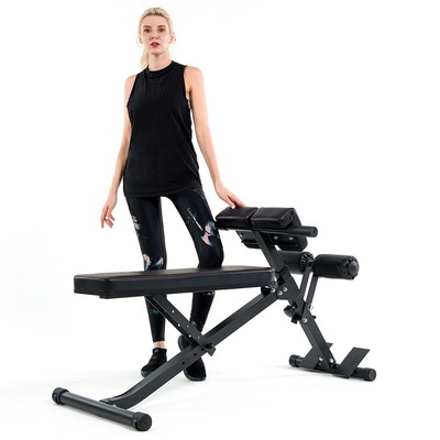 Adjustable Ab Bench Multi Workout Hyper Back Extension Abdominal