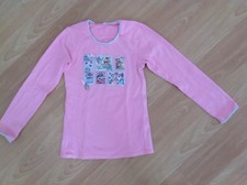 Shirt Mim-Pi Longsleeve Langarmshirt rosa 134 Briefmarken Stamps