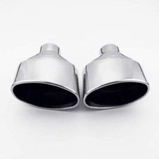 2.25" 58MM Inlet Exhaust tips Oval Out for VW Golf 7 AUDI RS4 RS5 RS6 VOLVO S80