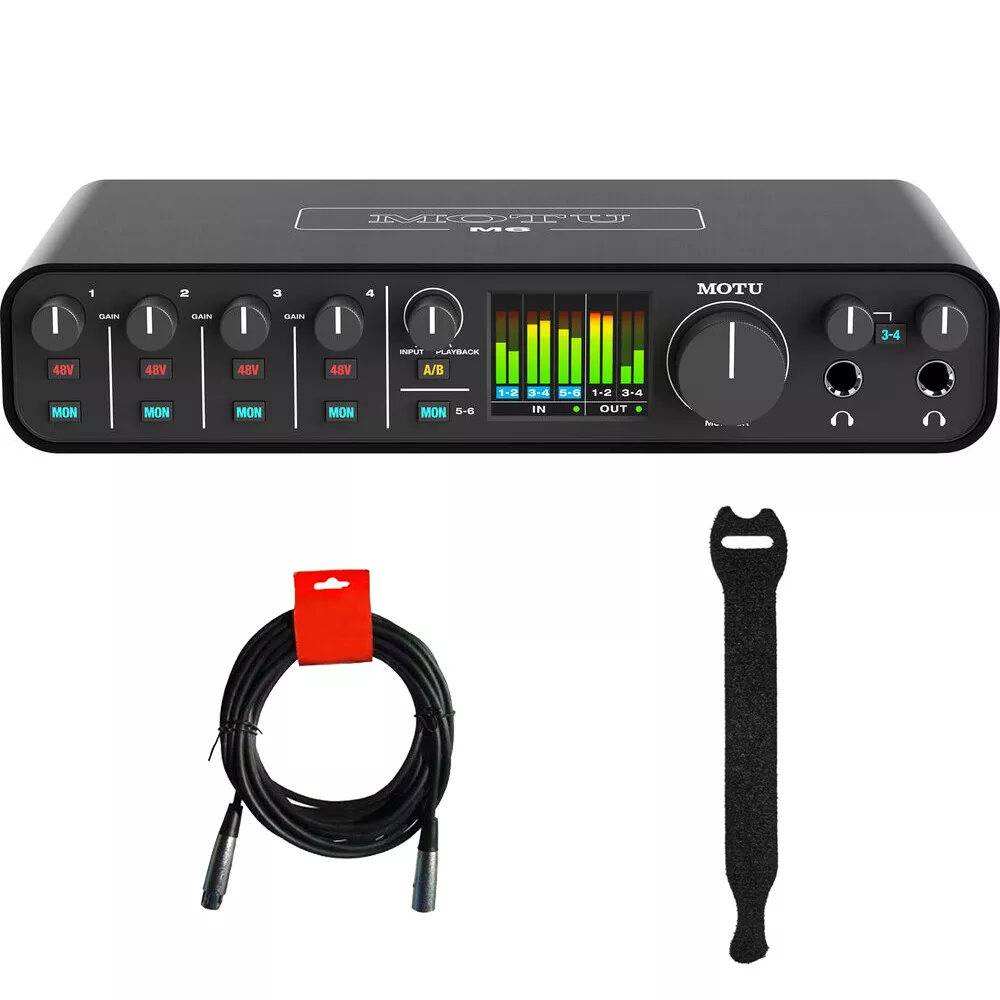 MOTU M6 Desktop 6x4 USB-C Audio-MIDI Interface