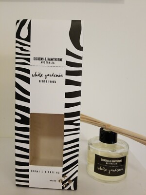 Dickens& Hawthorne Gardenia Scented Luxurious Room Reed Diffuser 3.38 oz,  New 