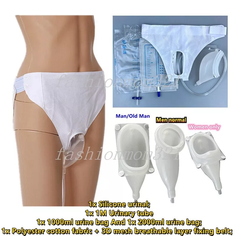 Urinary Incontinence Panties Shorts Unisex Silicone Urine Receiver Urinate  Aids