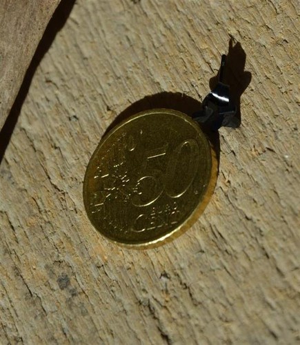 Chirurgenstahl Ohrstecker 8mm Stern schwarz PVD - Bild 3 von 4
