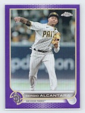 2022 Topps Chrome Update #USC162 Sergio Alcantara Purple Refractor