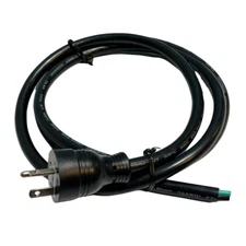 Power Cord 20 Amp 6' NEMA 5-20P to ROJ , Black, 12/3 12AWG, 3 Conductor UL