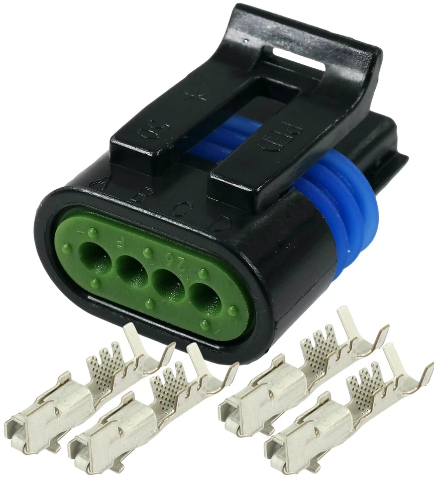 2 Set Delphi Metri-Pack 4-PIN Female 150.2 Series Connector w/16 18 GA - Image 2 of 4