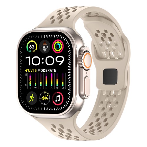 Premium Silicone Sport Breathable Durable Strap For iWatch Series 10 1 SE Ultra - Picture 5 of 21